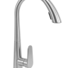 Grifo de cocina Rea Ross con caño extraíble, níquel (REA-B5314)