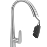 Grifo de cocina Rea Ross con caño extraíble, níquel (REA-B5314)