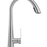 Grifo de cocina Rea Ross con caño extraíble, níquel (REA-B5314)