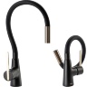 Grifo monomando de cocina Rea ICON negro/dorado (REA-B5682)