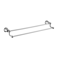 Toallero Omnires Art Line cromado, doble (AL53226CR)