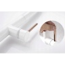 Grifo monomando de cocina Rea Apollo blanco/oro rosa (REA-B9603)