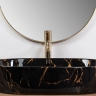 Lavabo Rea Nadia 61x38,5 mármol negro brillo (REA-U0539)