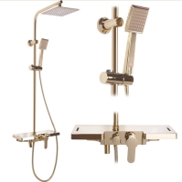 Sistema de ducha Rea Bravo dorado (REA-P4120)