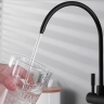Grifo monomando de cocina Rea Eco Fresh con caño extraíble, negro (REA-B7564)