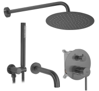 душевая система скрытого монтажа Rea Lungo с изливом tytan (REA-P6380)