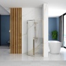 Cabina de ducha Rea Diamond 90x90 cristal de seguridad dorado transparente (REA-K4904)