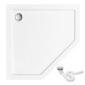 Cabina de ducha Rea Diamond 90x90 cristal de seguridad dorado transparente (REA-K4904)