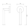 Portapapeles cromado Omnires Modern Project (MP60510CR)
