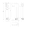 hygienic shower head Omnires Bidetta chrome (BIDETTA-R/KCR)