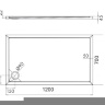 Bandeja Omnires Merton 70x120 (MERTON70/120/PBP)