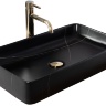 washbasin Rea Denis 61x35 black stone matt (REA-U6510)
