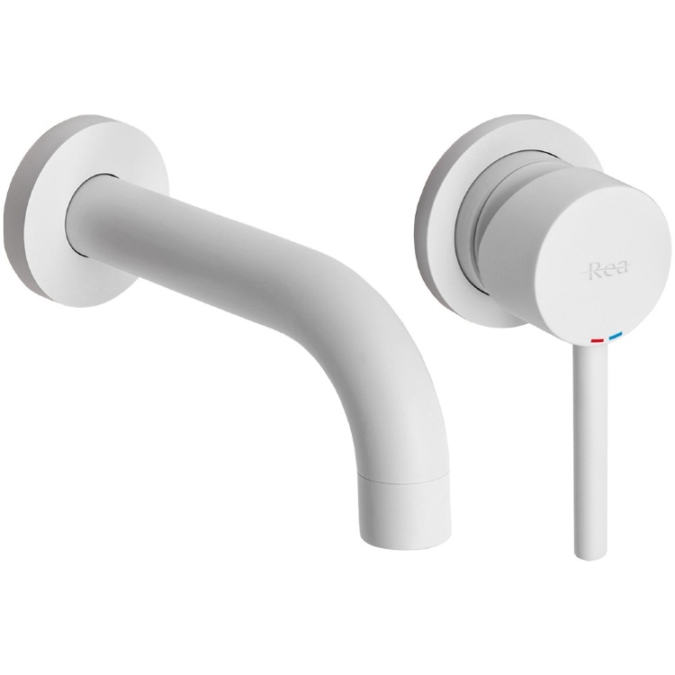 Mezclador de lavabo empotrado Rea Lungo blanco (REA-B9559)