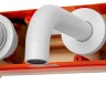 Mezclador de lavabo empotrado Rea Lungo blanco (REA-B9559)