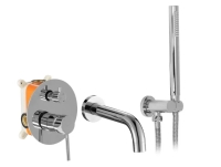 Mezclador de baño empotrado Rea Lungo cromado (REA-B6990)