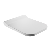 Asiento de bidé Omnires Fontana con cierre suave blanco (FONTANADEBP)