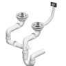 Fregadero de cocina Rea Caddy 46,5x80 blanco (ZLE-00133) + sifón