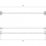 towel holder Omnires Art Line gold (AL53216GL)