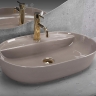 washbasin Rea Aura 61x41 beige shiny (REA-U6381)