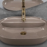 washbasin Rea Aura 61x41 beige shiny (REA-U6381)