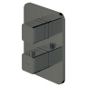 concealed shower mixer with thermostat Omnires Parma grafit (PM7436GR)
