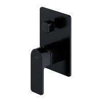 Mezclador empotrado para baño y ducha Omnires Baretti, negro mate (BA7835BL)