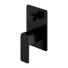 Mezclador empotrado para baño y ducha Omnires Baretti, negro mate (BA7835BL)