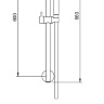shower set Omnires Microphone black (MICROPHONE-SBL)