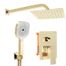 Conjunto de ducha empotrado Rea Orix dorado (REA-P8464)