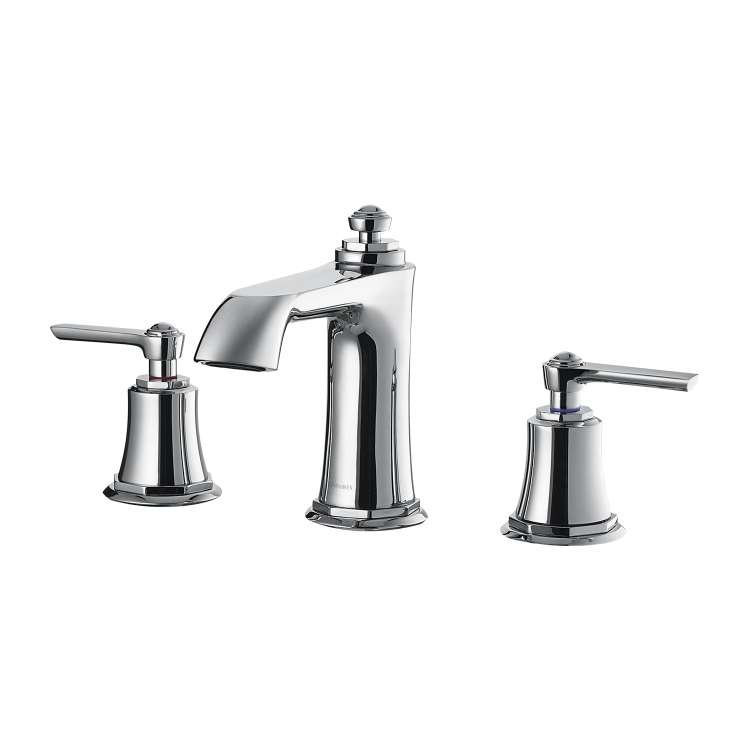 Omnires Armance washbasin mixer, three holes, chrome (AM5214CR)