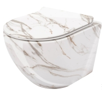 toilet Rea Carlos 49.5x37 suspended, slim, lava shiny (REA-C0536)