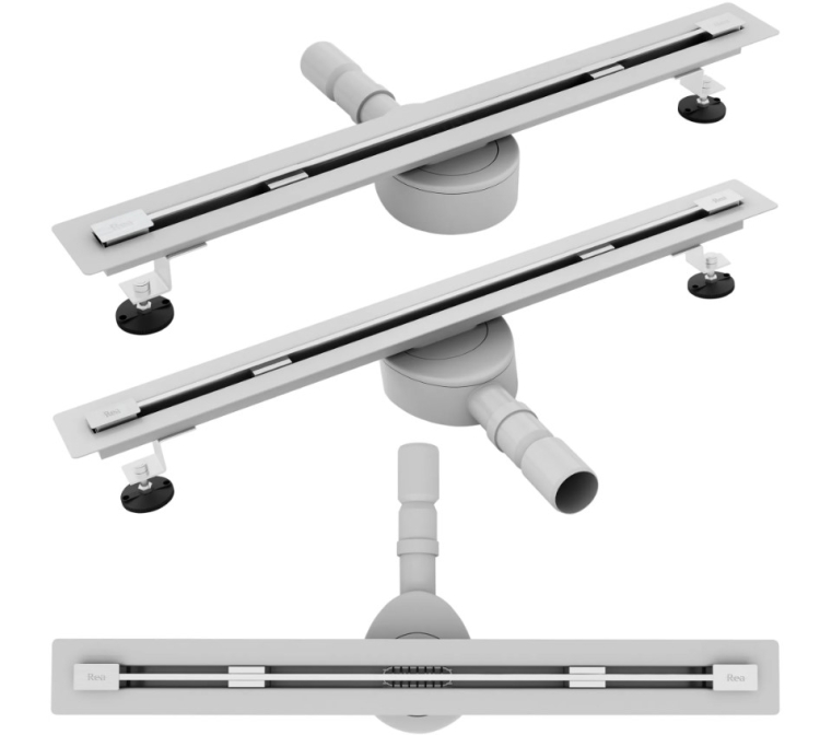 Rea Neo Ultra Slim Pro floor drain, matt nickel, 600 mm (REA-G9800)