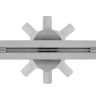 Rea Neo Ultra Slim Pro floor drain, matt nickel, 600 mm (REA-G9800)