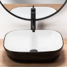 washbasin Rea Belinda 33,5x46,5 black &amp; white (REA-U6332)