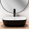 washbasin Rea Belinda 33,5x46,5 black &amp; white (REA-U6332)