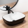 washbasin Rea Belinda 33,5x46,5 black &amp; white (REA-U6332)