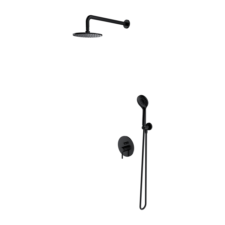 Sistema de ducha Omnires Y negro (SYSY38BL)