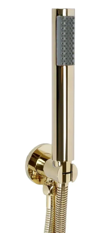 душевая система Rea Lungo Diamond скрытого монтажа, термостат, gold + box (REA-P6965)