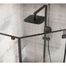 Cabina de ducha Rea Diamond 80x80 cristal de seguridad negro transparente (REA-K6900)