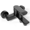 Mezclador de baño Rea Mayson con ducha de mano, color negro mate (REA-B9634)