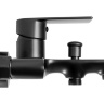 Mezclador de baño Rea Mayson con ducha de mano, color negro mate (REA-B9634)