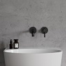 Mezclador de lavabo empotrado Omnires Y negro (Y1215HBL)