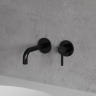 Mezclador de lavabo empotrado Omnires Y negro (Y1215HBL)
