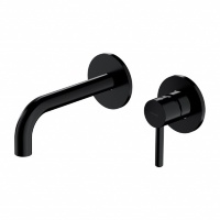 Mezclador de lavabo empotrado Omnires Y negro (Y1215HBL)