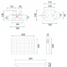 shower set Rea Oval black (REA-P8467)