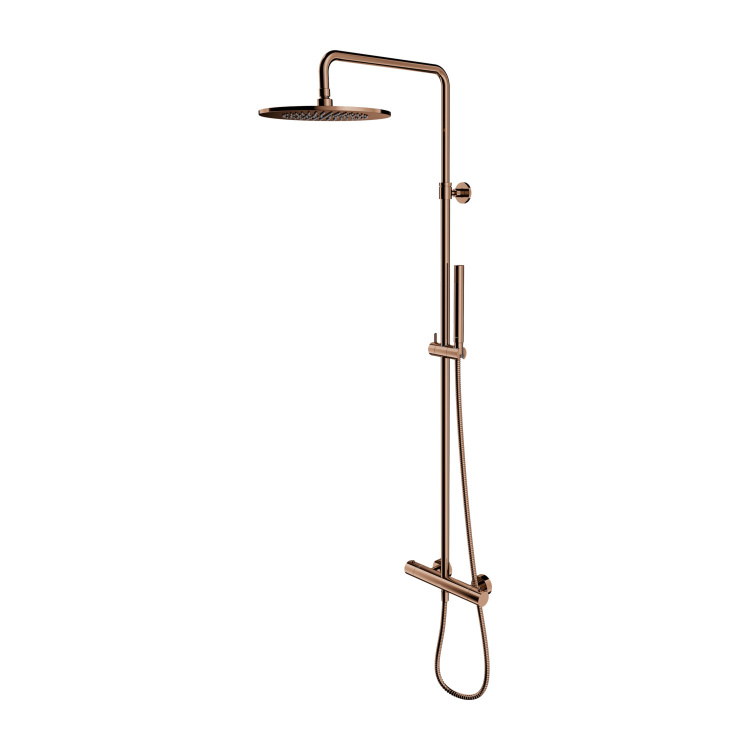 shower system with thermostat Omnires Y copper (Y1244SUCP)