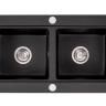 Fregadero de cocina Rea Caddy 46,5x80 negro (ZLE-00132) + sifón