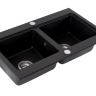 Fregadero de cocina Rea Caddy 46,5x80 negro (ZLE-00132) + sifón