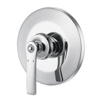 Mezclador de ducha empotrado Omnires Armance cromado (AM5245CR)