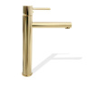Mezclador de lavabo Rea Tess dorado alto (REA-B8803)